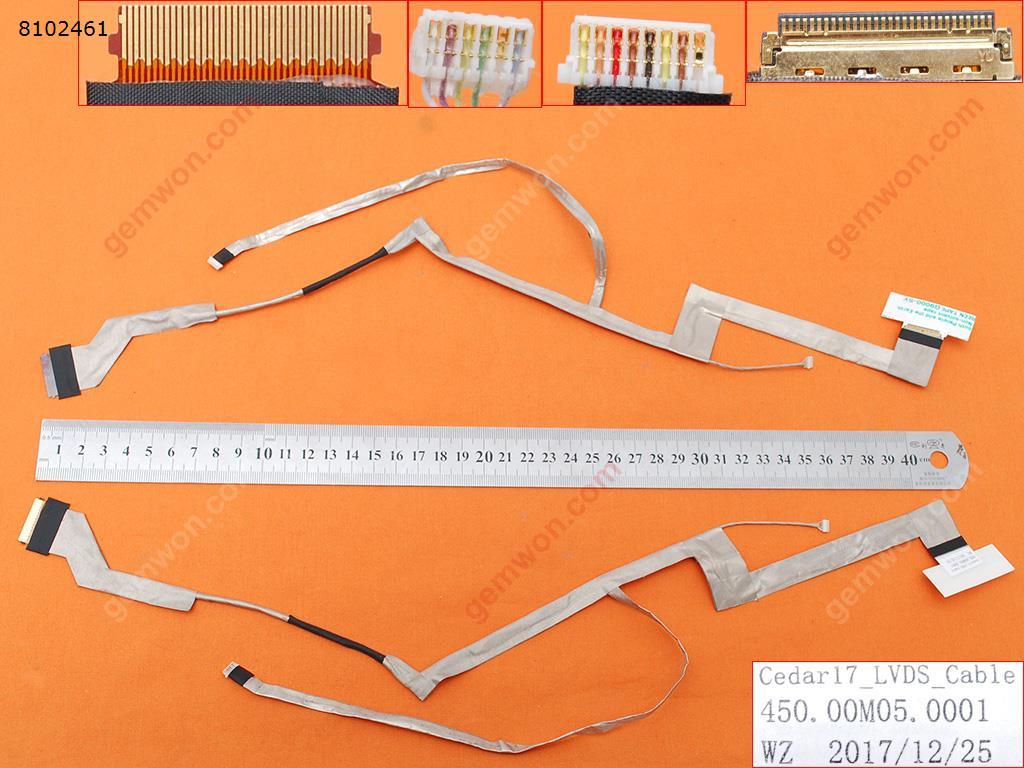 Picture of New LCD Display Screen Cable Replacement  For DELL Insprion17-5748 5748 5749 5747 17.3” 30pin，ORG