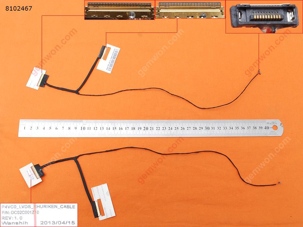 Picture of New LCD Display Screen Cable Replacement  For Acer TravelMate 8481 8481G TM8481 TM8481G