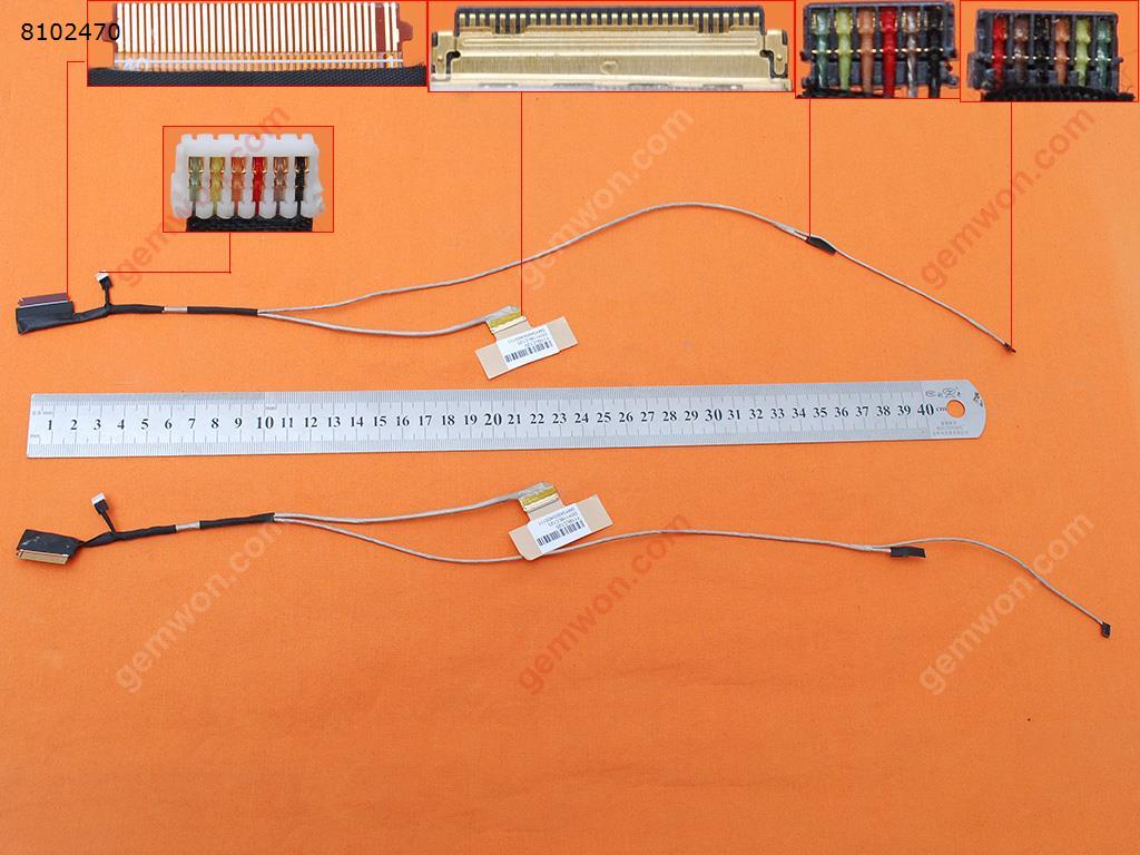 Picture of New LCD Display Screen Cable Replacement  For HP Pavilion 14-V 14-V014TX 14-v011TX Envy 14-U 30pin，With Touch，ORG