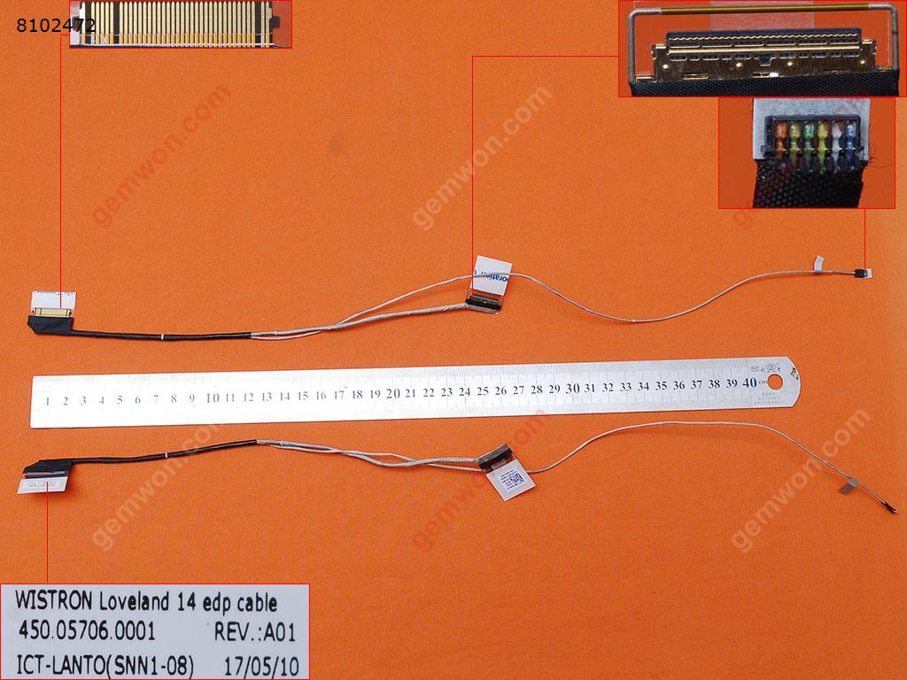 Picture of New LCD Display Screen Cable Replacement  For Dell Latitude 3470 3460 14"
