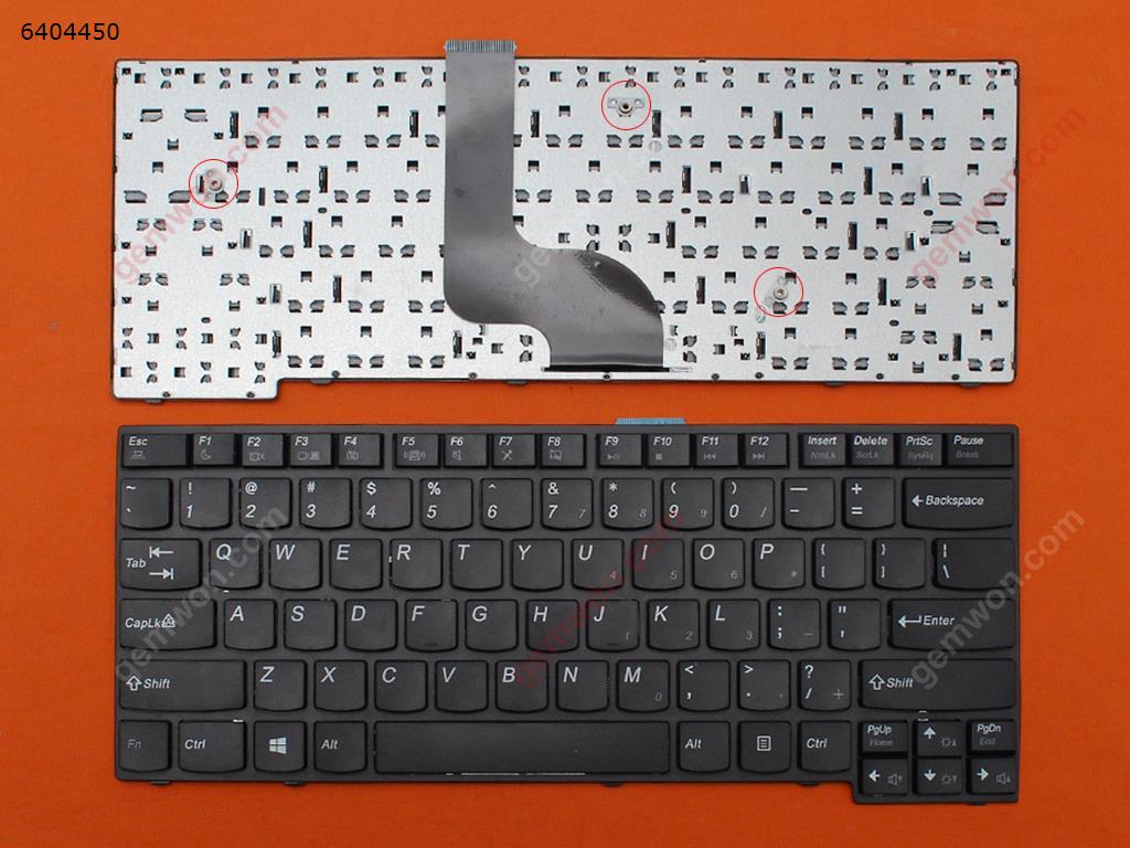 Picture of New Replacement Laptop Keyboard For Lenovo K4350 K4350A K4450 K4450A BLACK FRAME BLACK(For Win8) US Layout