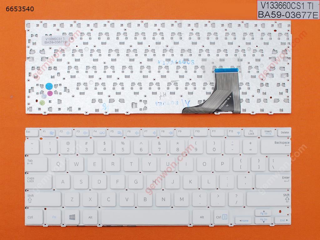 Picture of New Replacement Laptop Keyboard For SAMSUNG NP530U3B NP530U3C 535U3C WHITE(For Win8) US Layout
