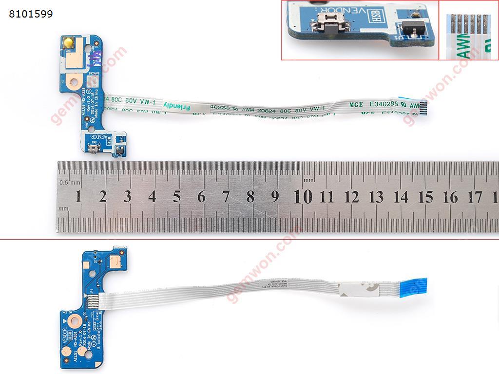Picture of Power Button Switch Board With Cable For Lenovo G70-70 G70-50 G70-80 Z70-80  PN:NS-A331