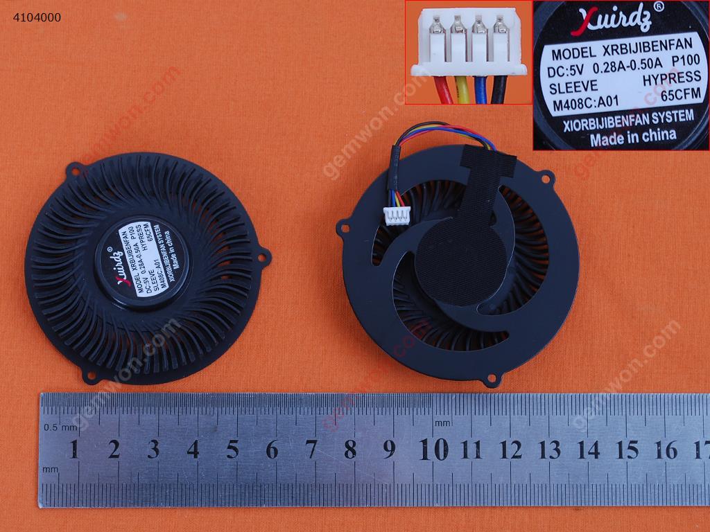 Picture of New Replacement CPU Cooling Fan For LENOVO Y400 Y500(OEM) DFS541305MH0T  BRUSHLESS Layout