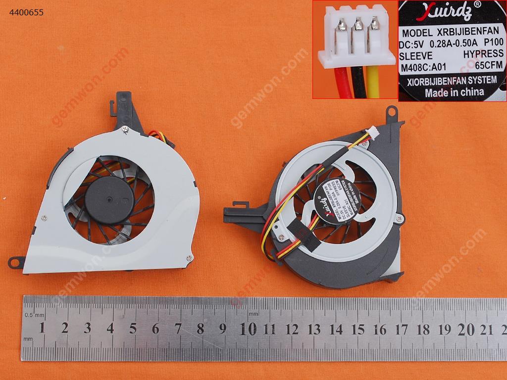 Picture of New Replacement CPU Cooling Fan For TOSHIBA Satellite L650 L650D L650-0** L655 L655D(OEM) AB8005HX-GB3   XSF-AB158659HS05B1185  DFS491105MH0T  DFS531205HC0T  AB7205HX-GC1 Layout