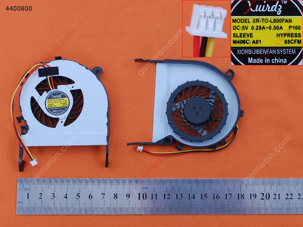 Picture of New Replacement CPU Cooling Fan For Toshiba L800 L800-S23W L800-S22W(OEM) MF60090V1-C430-G99  DFS531005MC0T Layout