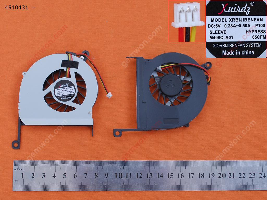 Picture of New Replacement CPU Cooling Fan For acer aspire E1 E1-431 E1-451 E1-471G V3-471G(OEM) DFS531005MC0T   DFS531105MC0T  DFS551305MCOT Layout