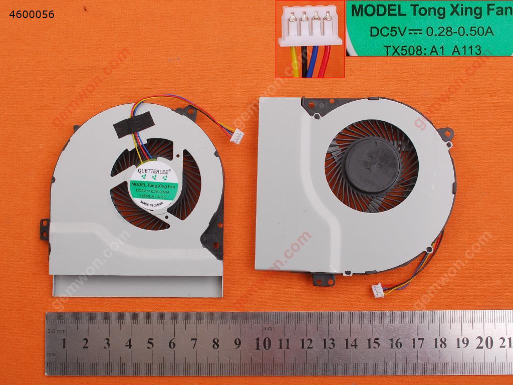Picture of New Replacement CPU Cooling Fan For ASUS X450 X550 （High copy ） EF50060S1-C070-S99 Layout