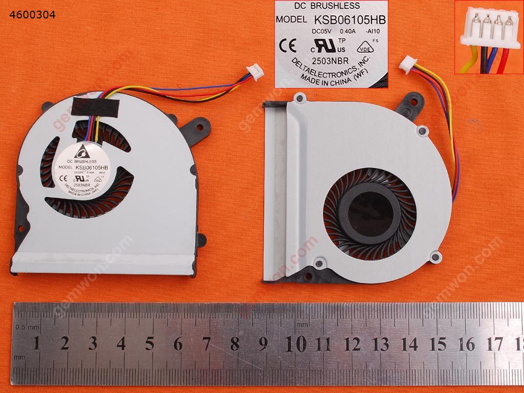 Picture of New Replacement CPU Cooling Fan For ASUS S400 S400C F502 F502C(High copy) N/A Layout