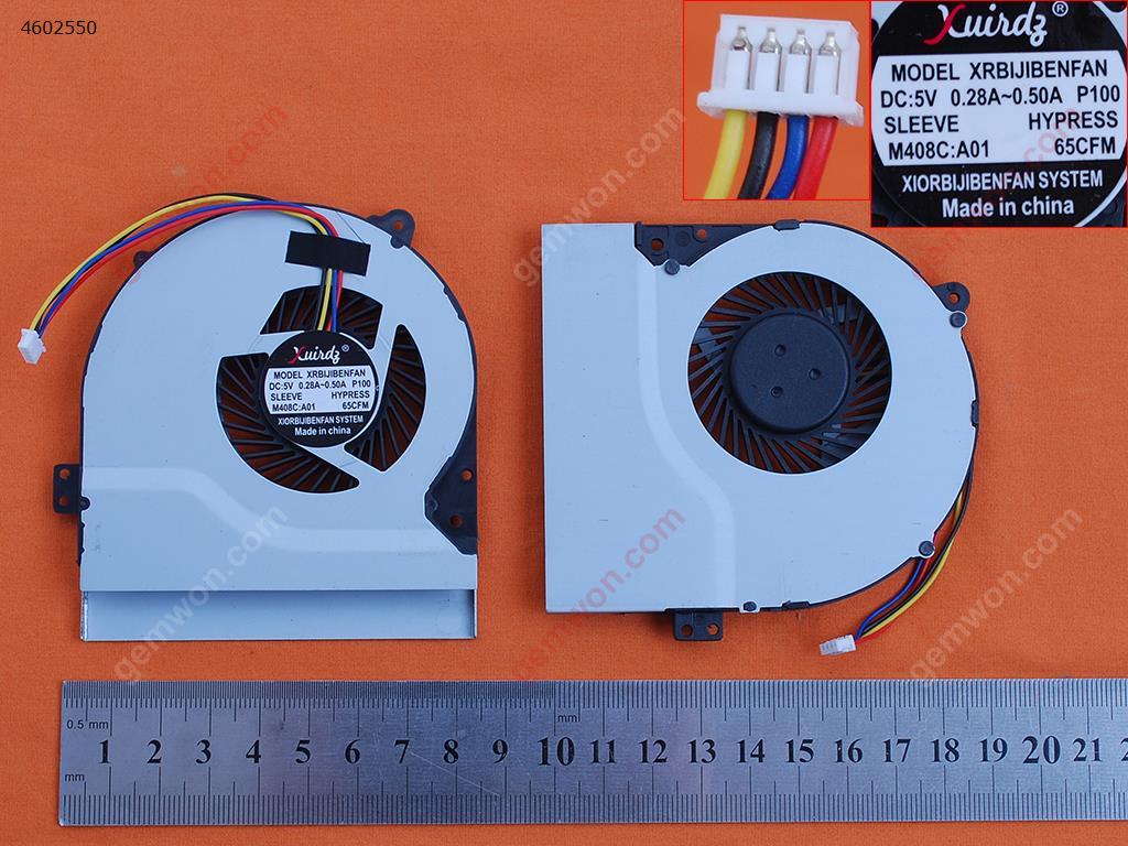 Picture of New Replacement CPU Cooling Fan For ASUS X550 X550V X550C X550VC X450 X450CA(OEM) KSB0705HB-CM01 MF75070V1-C090-S9A Layout