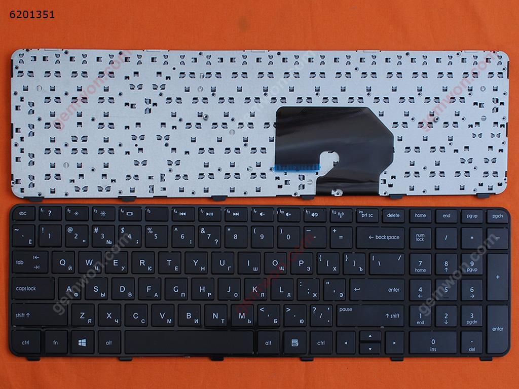 Picture of New Replacement Laptop Keyboard For HP DV7-6000 BLACK FRAME BLACK WIN8 OEM RU Layout