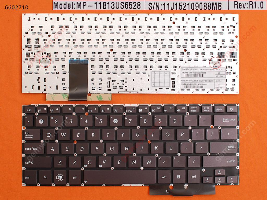 Picture of New Replacement Laptop Keyboard For ASUS UX31 UX31A COFFEE (Without FRAME,OEM) US Layout