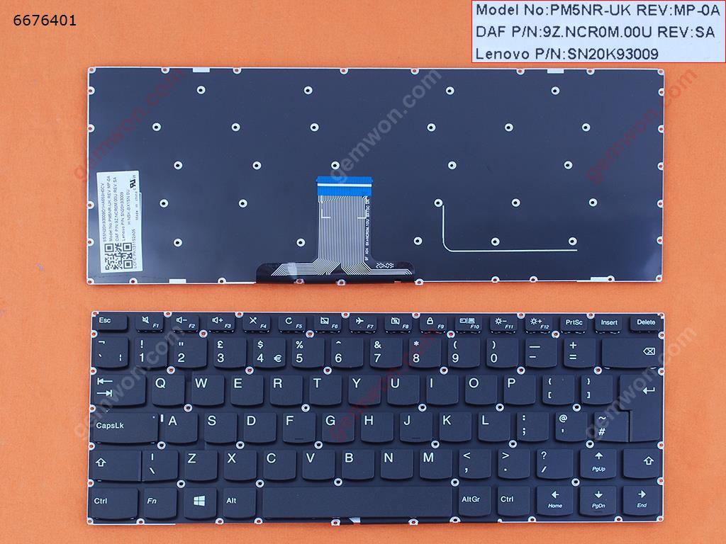 Picture of New Replacement Laptop Keyboard For lenovo Ideapad 310S-14 310S-14ISK 510S-14IKB 710S-14 BLACK win8(Without FRAME) Uk Layout