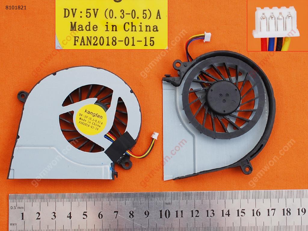 Picture of New Replacement CPU Cooling Fan For HP PAVILION 15-E 17-E(white，OEM) N/A Layout