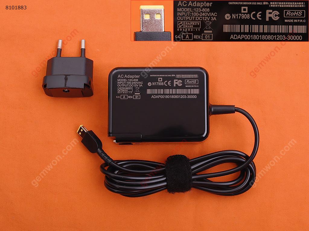 Picture of LENOVO 12V3A 36W ThinkPad 10（Wall Charger Portable Power Adapter）Plug：EU