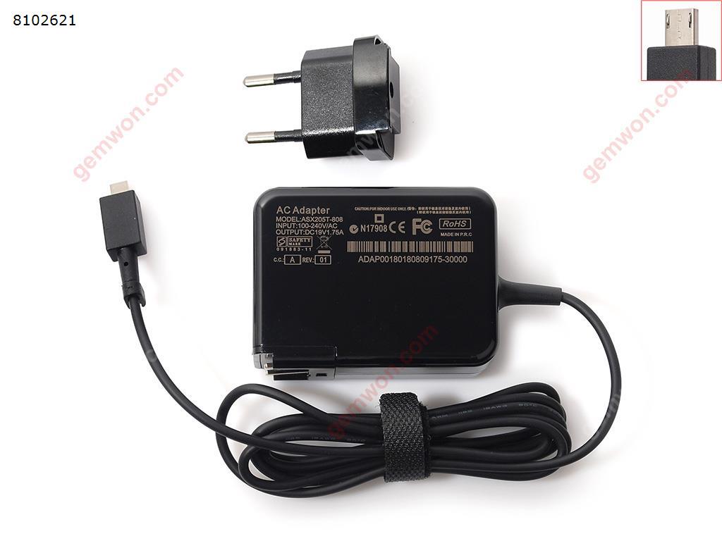 Picture of ASUS 19V1.75A 33w X205T X205TA E202SA Transformer TP200S TP200SA（Wall Charger Portable Power Adapter）Plug：EU