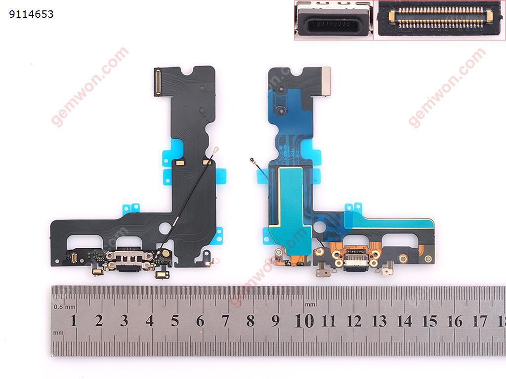 Picture of Charging Dock Port Connector with Flex Cable for iPhone 7 plus black
