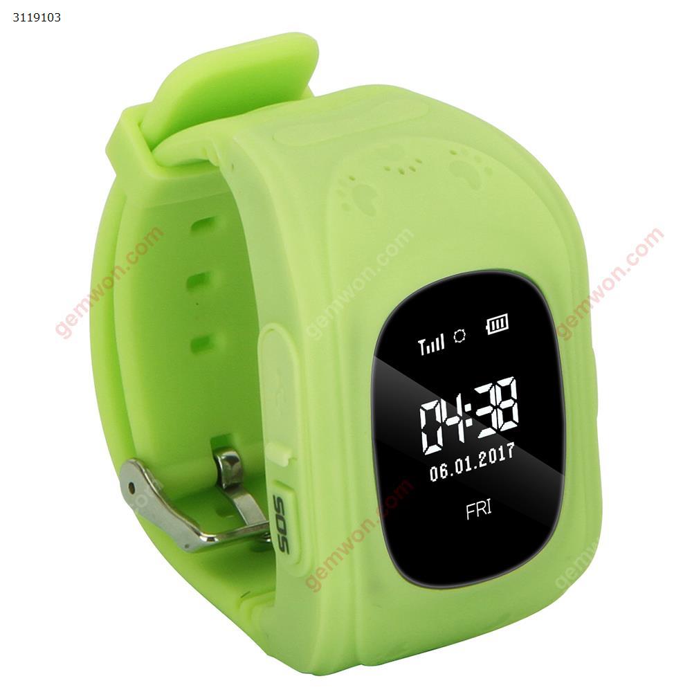 Picture of Q50 children Child smart wear LBS positioning watch，APP Multi-Language ，green