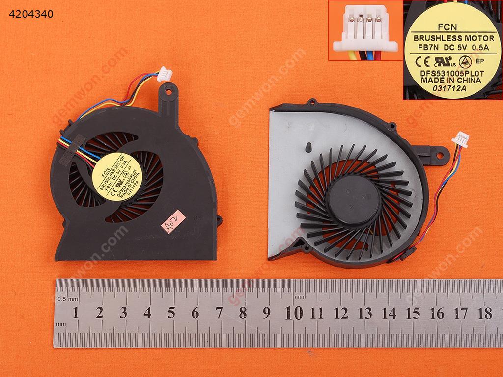 Picture of New Replacement CPU Cooling Fan For HP ProBook 4340S 4341S(Original) EF75070V1-C040-S9A  DFS531005PL0T Layout