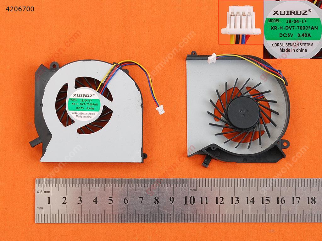 Picture of New Replacement CPU Cooling Fan For HP pavilion DV6-7000 DV7-7000 series(OEM) MF60090V1-C430-G99 DFS481305MC0T   MF75090V1-C100-S9A Layout