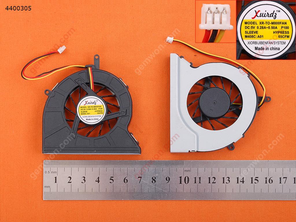 Picture of New Replacement CPU Cooling Fan For TOSHIBA Satellite M300 M800 M305 U400 U405(OEM) GB0507PGV1-A (B3372.13.V1.F.GN DC5V 1.7W )  AB7005HX-EB3 Layout