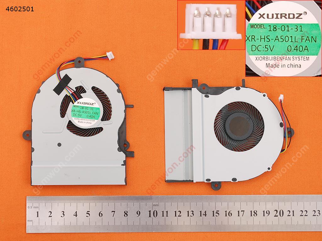 Picture of New Replacement CPU Cooling Fan For ASUS K501LX K501UX A501L V505L(OEM) XR HS A501L Layout