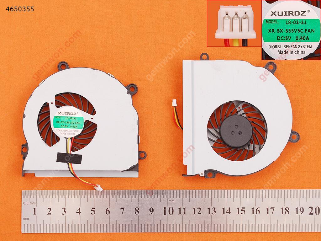 Picture of New Replacement CPU Cooling Fan For SAMSUNG NP355V4X NP355V4C NP350V5C NP355E4C(OEM,Some Scratches) KSB06105HA    MF60090V1-C510-G9A  AB08005HX10K300 Layout