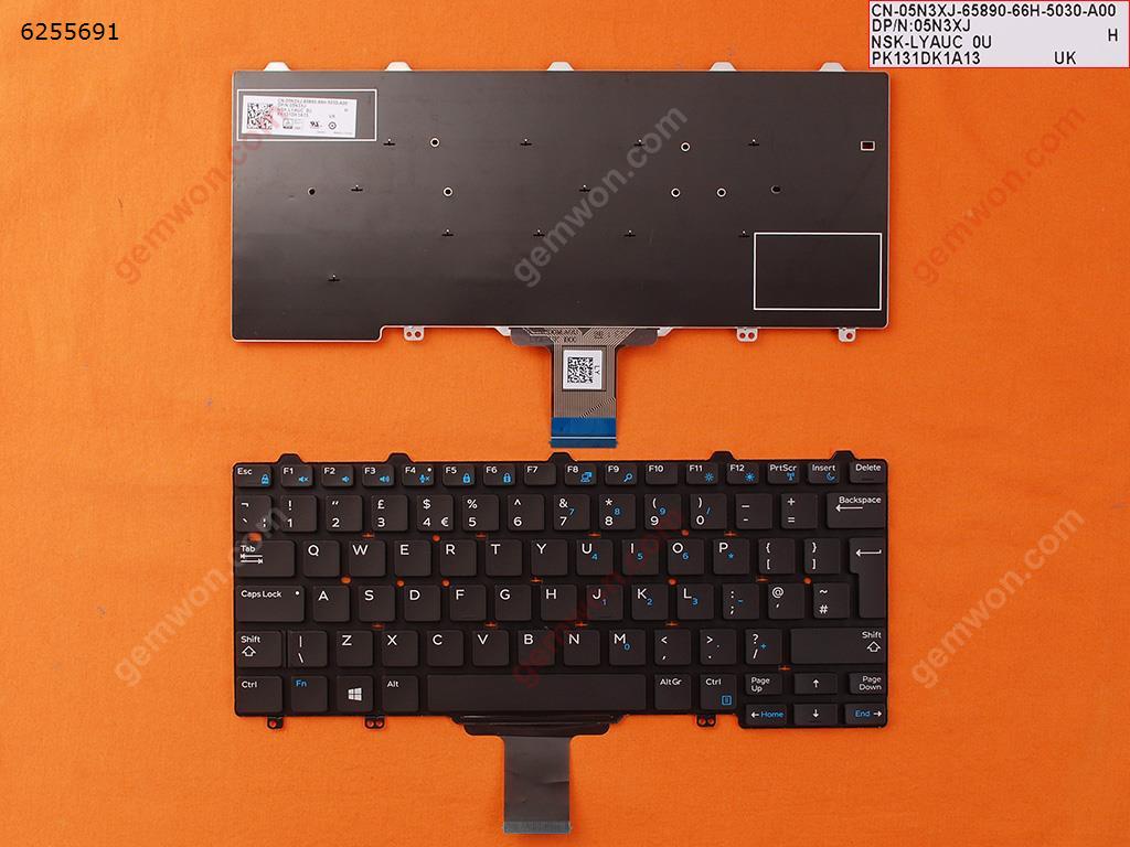 Picture of New Replacement Laptop Keyboard For DELL Latitude E7250 BLACK (For Win8) Uk Layout