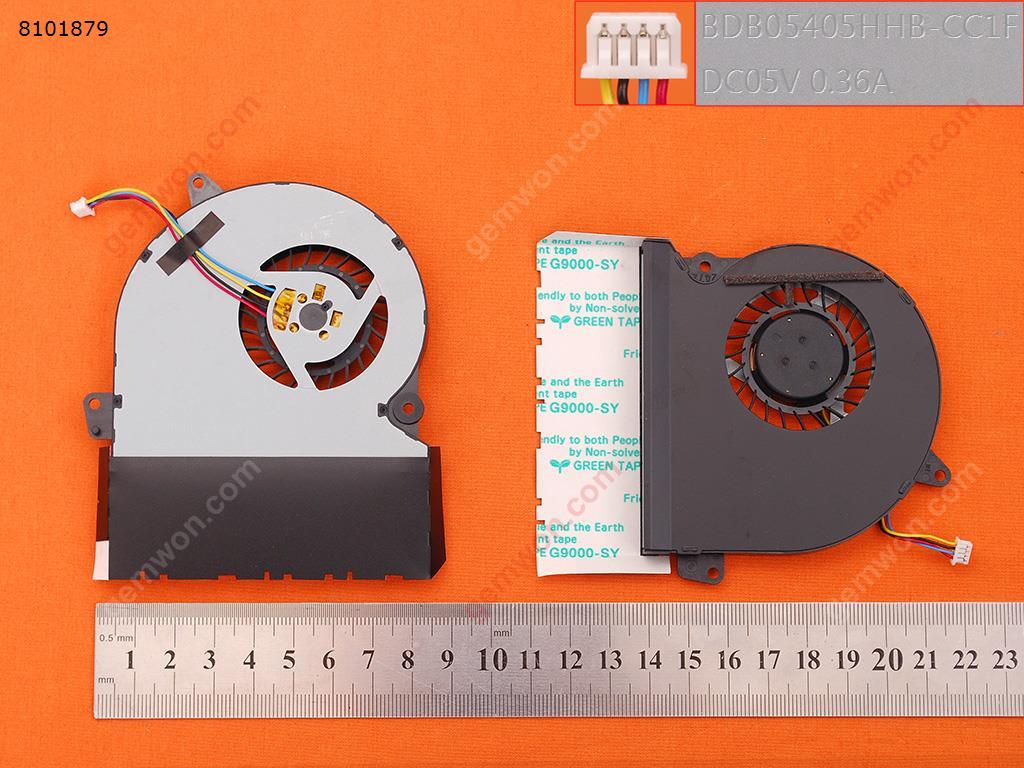Picture of New Replacement CPU Cooling Fan For ASUS U32VM U32 U32JC U32U U32VJ U82V(Original, Version 2) BDB05405HHB-CC1F Layout