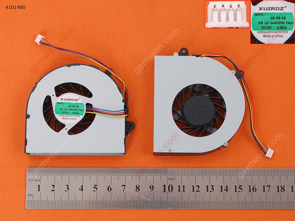 Picture of New Replacement CPU Cooling Fan For Lenovo G480 G480A(OEM) AB07005HX12DB00  MG60120V1-C120-S99    UDQFLJP04DCM  AB7205HX-GC1 Layout