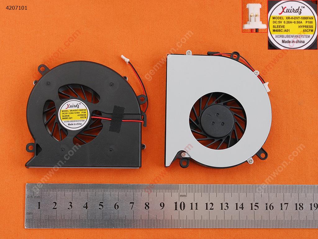 Picture of New Replacement CPU Cooling Fan For HP Pavilion DV7 Series(OEM) DFS531005MC0T   MF60090V1-B080-G99 SPS-480481-001 AB7805HX-EB1   BSB0705HC   AB158659HS05B1185 Layout