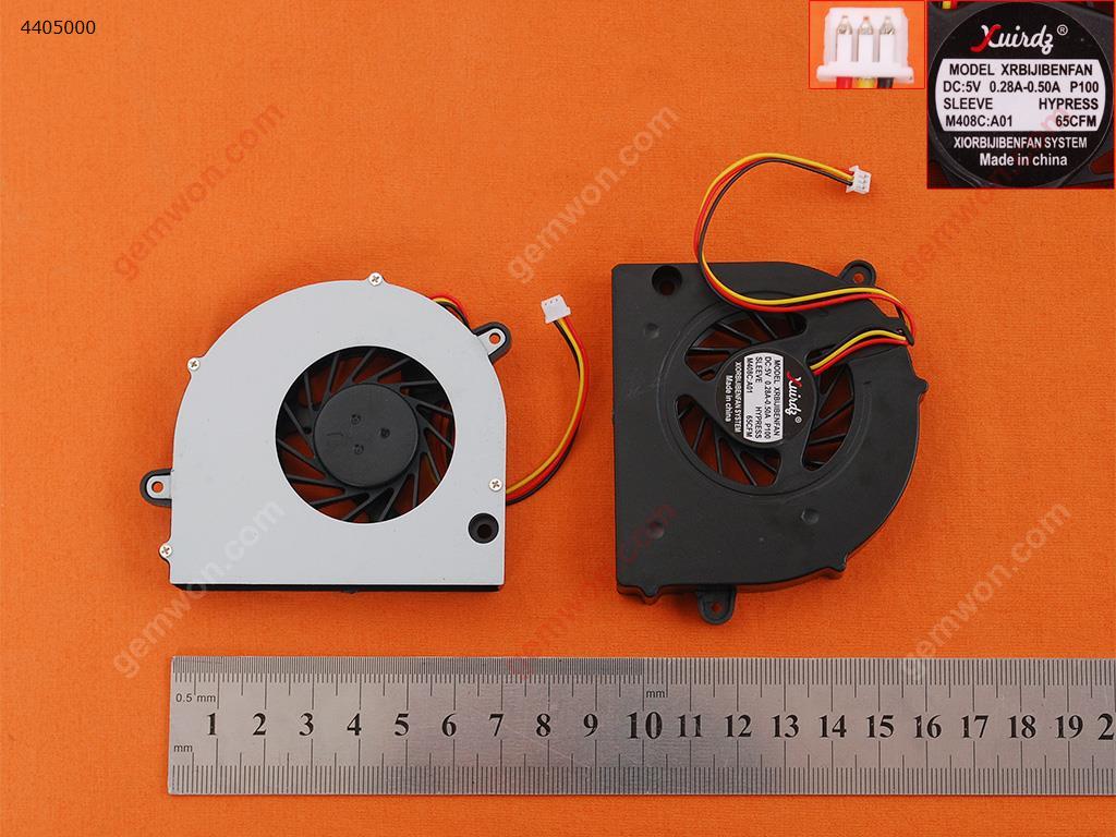 Picture of New Replacement CPU Cooling Fan For TOSHIBA Satellite L500 L505 L555 15.6"(For AMD or Intel,OEM) MF60090V1-C000-G99(DC 5V)      AB7005MX-ED3 Layout