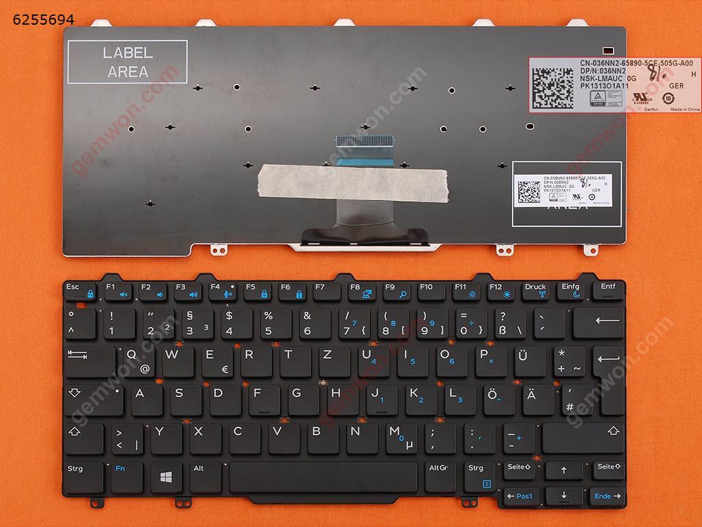 Picture of New Replacement Laptop Keyboard For DELL Latitude E7250 BLACK (For Win8) GR Layout