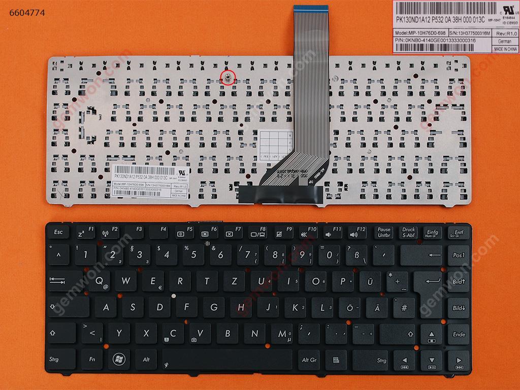 Picture of New Replacement Laptop Keyboard For Asus A45V K45V A85V R400 K45VD A85 R400V BLACK(Without FRAME,Without foil,Win8) GR Layout