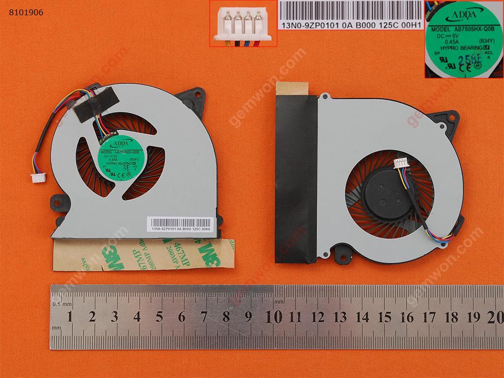 Picture of New Replacement CPU Cooling Fan For Medion Akoya s4216 md98419 md99080 ADDA AB7505HX-Q0B 5V 0.45A(Some Scratches,Original) AB7505HX-Q0B 5V 0.45A Layout