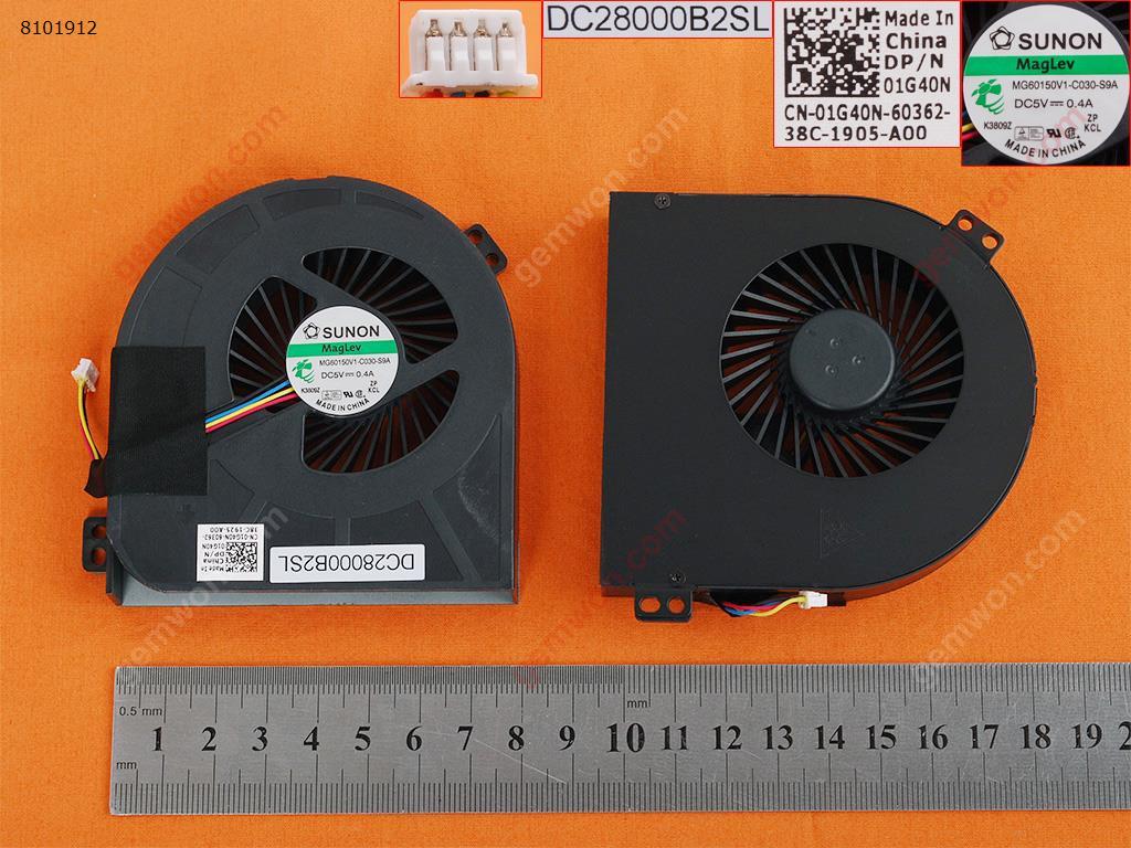 Picture of New Replacement CPU Cooling Fan For DELL Precision M4700 M4800(For CPU fan,Original) MG60150V1-C030-S9A  DC28000B2SL  01G40N Layout