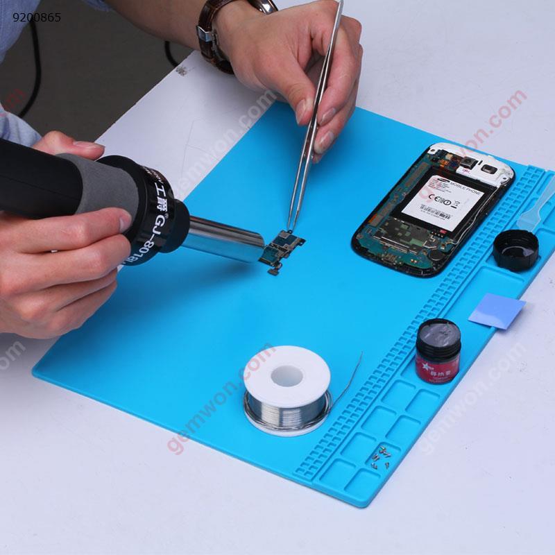 Picture of 35x25cm Heat Resistant Silicone Pad Desk Mat Maintenance Platform Heat Insulation BGA Soldering Repair Station