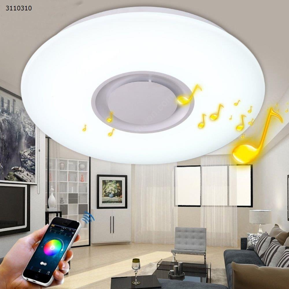 Picture of LED Ceiling Light 24W with Bluetooth Speaker Music Sync Dimmable APP Control Round Mount for Living Bedroom Dining Room Kitchen