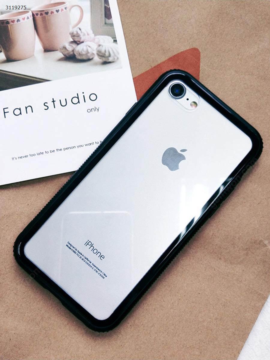 Picture of iphone7 Glass magnetic shell，Non-slip drop，black