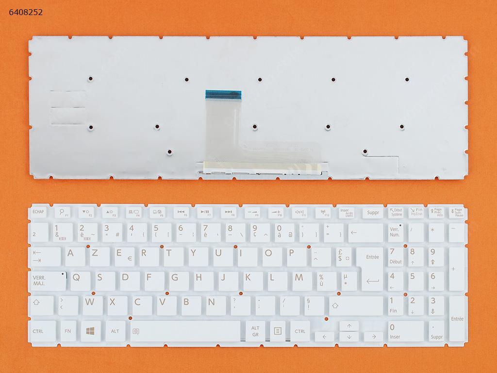 Picture of New Replacement Laptop Keyboard For TOSHIBA L50-B S50-B L50D-B L50T-B L50DT-B L55(D)-B S55-B S55T-B S55D-B WHITE (Without FRAME, Win8)OEM FR Layout
