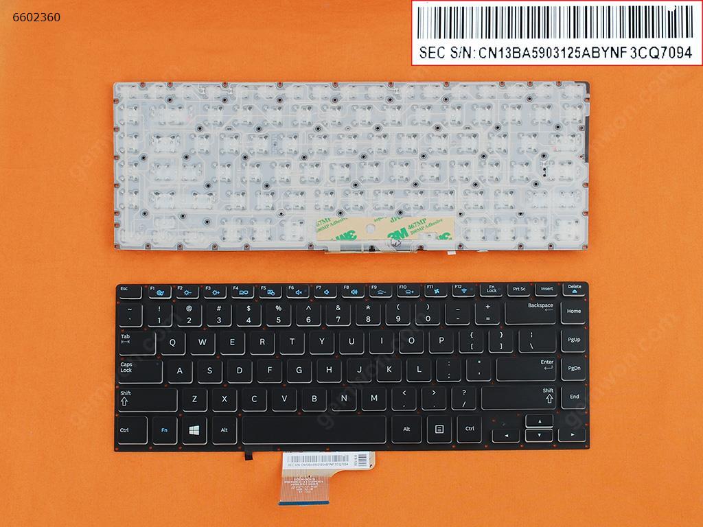 Picture of New Replacement Laptop Keyboard For Samsung 700Z3C 700Z3A 700Z3B 700Z4A 700Z4B 700Z4C BLACK（Without Frame,WIN8） US Layout