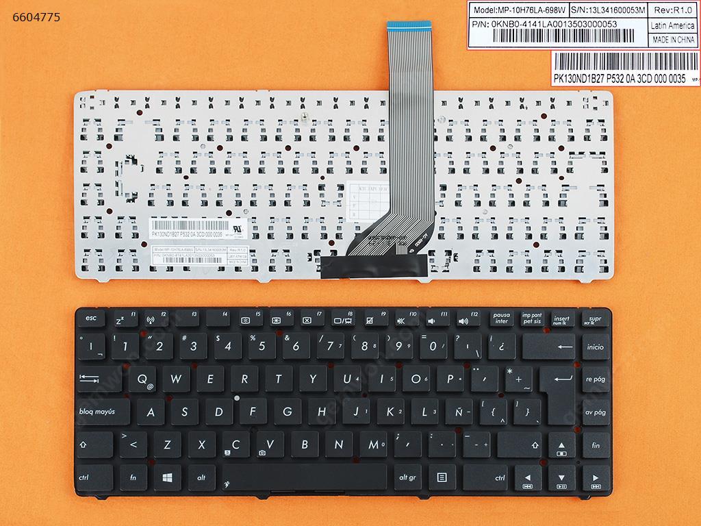 Picture of New Replacement Laptop Keyboard For Asus A45V K45V A85V R400 K45VD A85 R400V BLACK(Without FRAME,Without foil,Win8) LA Layout
