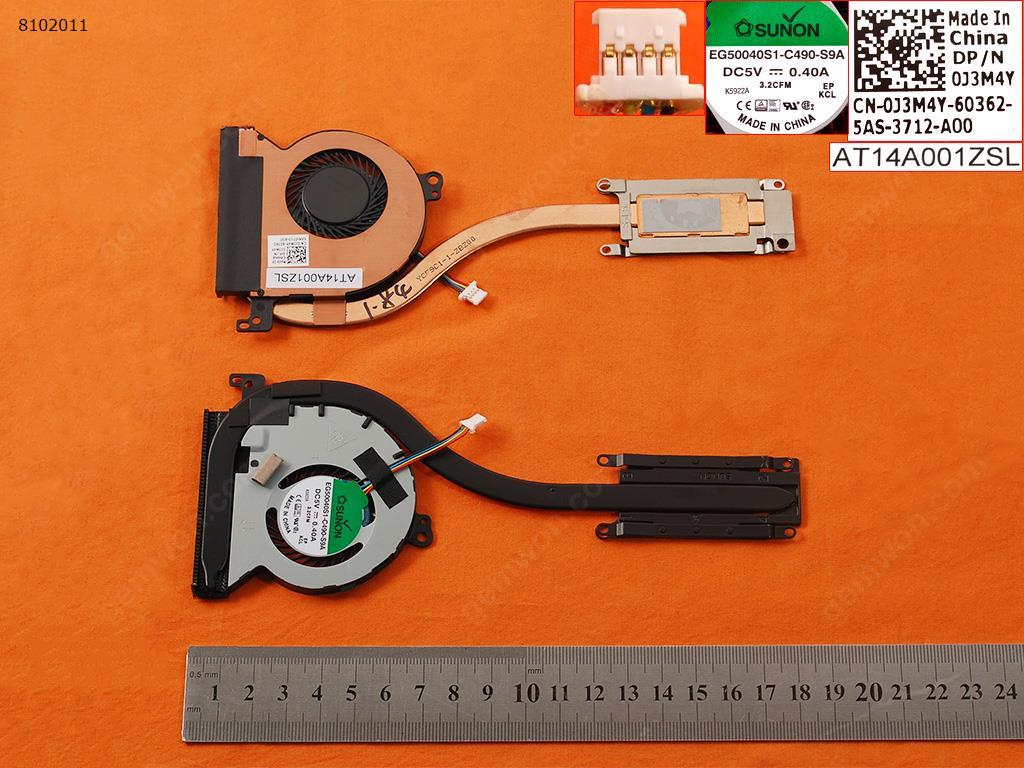 Picture of New Replacement CPU Cooling Fan For Dell Latitude E7450(Integrated Graphics,Heatsink，version1 ) EG50040S1-C490-S9A  AT14A001ZSL 0J3M4Y Layout