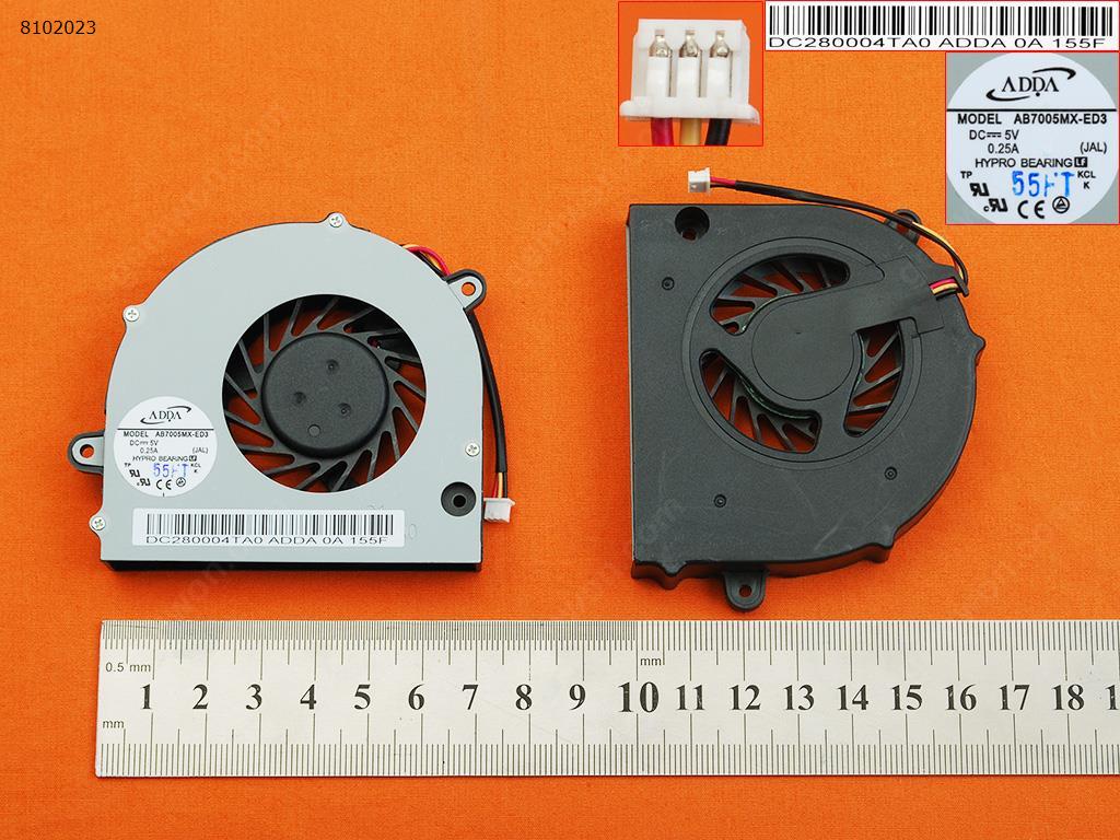 Picture of New Replacement CPU Cooling Fan For Acer TravelMate 5744 AS4736 GATEWAY NV7309U NV7309U(Original) 13N0-Y3A0Y02    UDQFLJP02CAS   AB7005MX-ED3    DC280004TA0 Layout