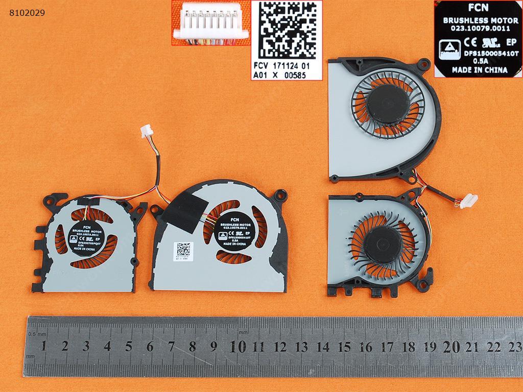 Picture of New Replacement CPU Cooling Fan For Xiaomi PRO13 mi air 13.3 FA05B12 01A01X (For 2016-2017，Original) 023.1007A.0011 023.10079.0011 FHQV Layout