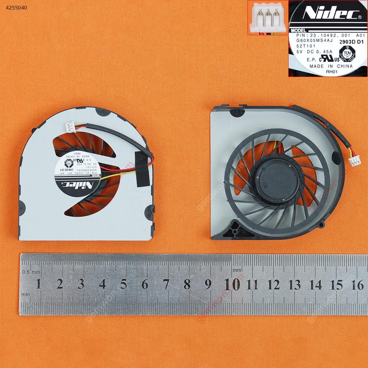 Picture of New Replacement CPU Cooling Fan For DELL Inspiron M5040 N4050 N5040 N5050 V1450(Original) KSB0605HA-AM64     23.10492.001     23.10492.011         DFS481305MC0T Layout