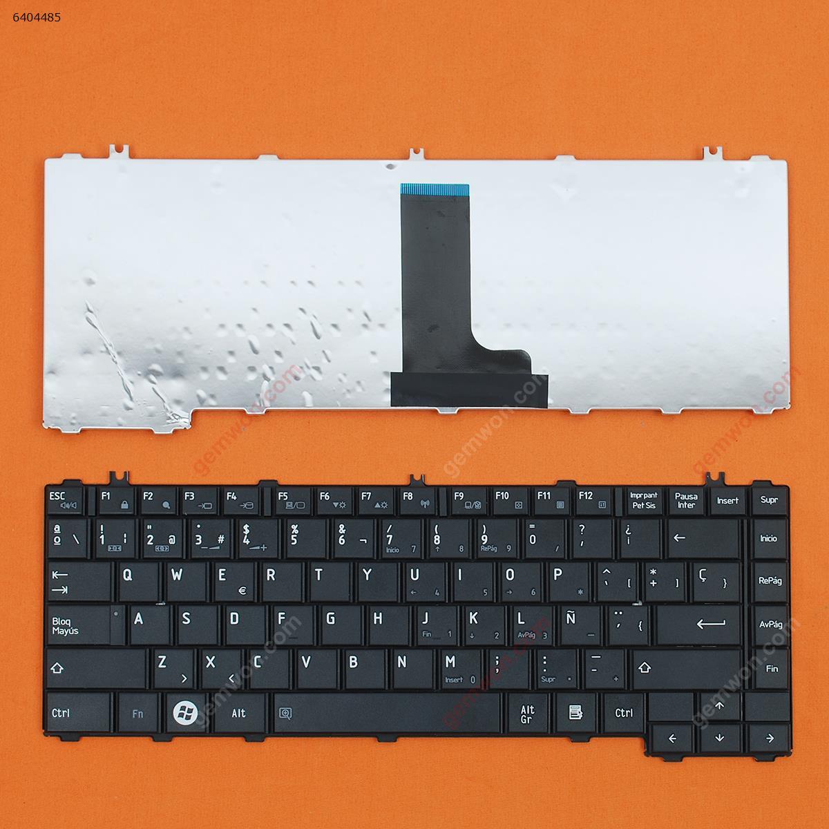 Picture of New Replacement Laptop Keyboard For TOSHIBA C600D C640 L640 L640D L645 L645D BLACK(Compatible with L600,Small Enter)OEM SP Layout