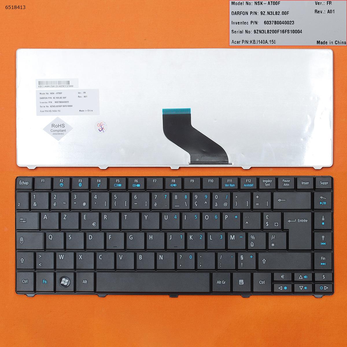 Picture of New Replacement Laptop Keyboard For ACER TM8371 TM8471 /ACER E1-471 BLACK FR Layout