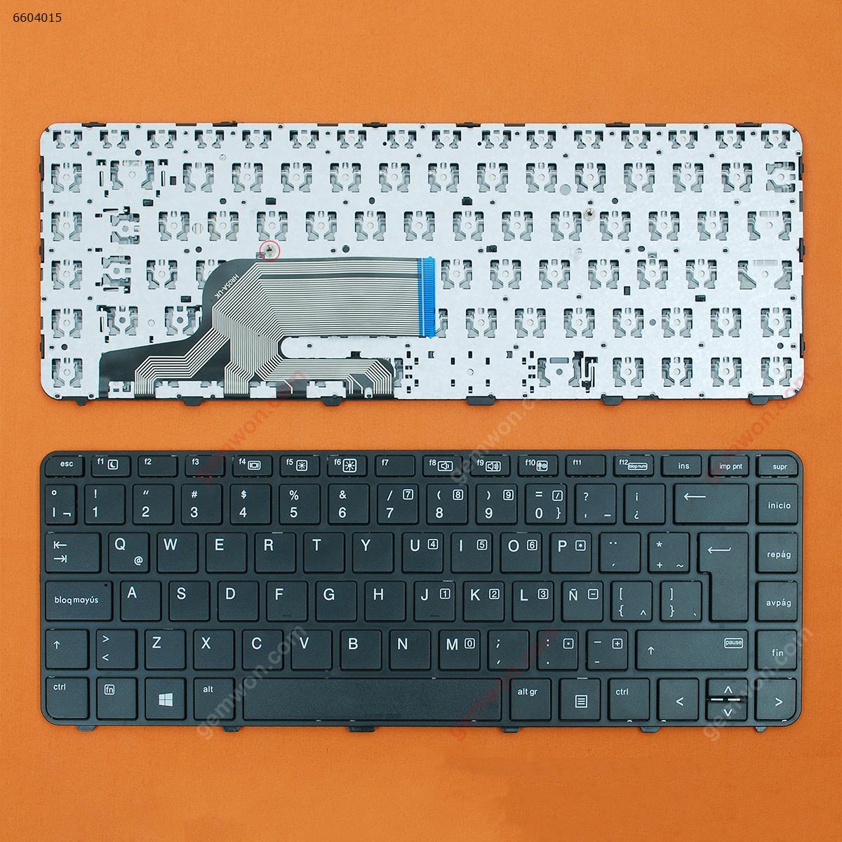 Picture of New Replacement Laptop Keyboard For HP 430 G3 430 G4 440 G3 440 G4 445 G3 BLACK Frame BLACK(Win8)OEM LA Layout