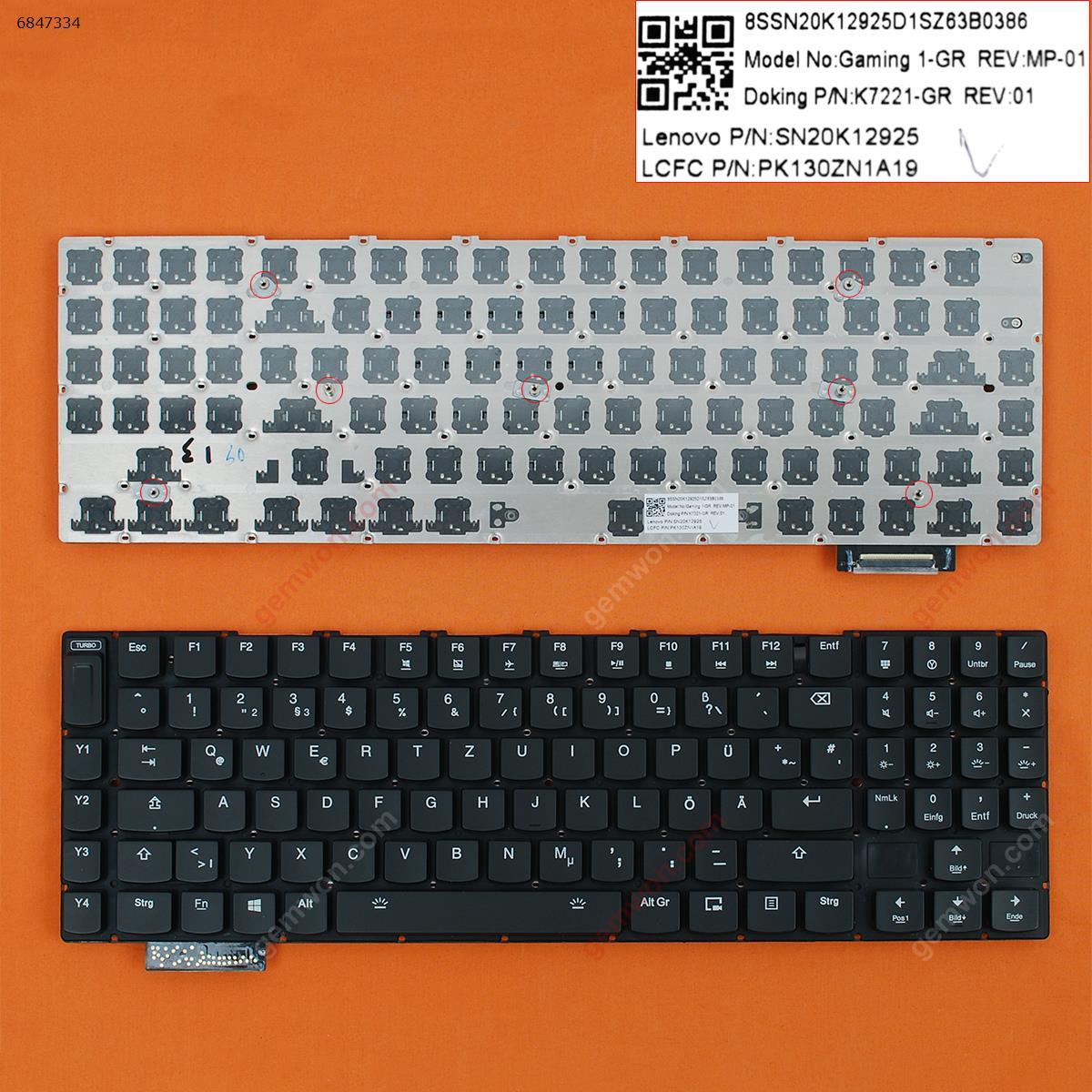 Picture of New Replacement Laptop Keyboard For Lenovo IdeaPad Y900-17ISK Y910-17ISK Y920-17IKB BLACK(Full Colorful Backlit,Without FRAME,WIN8) GR Layout